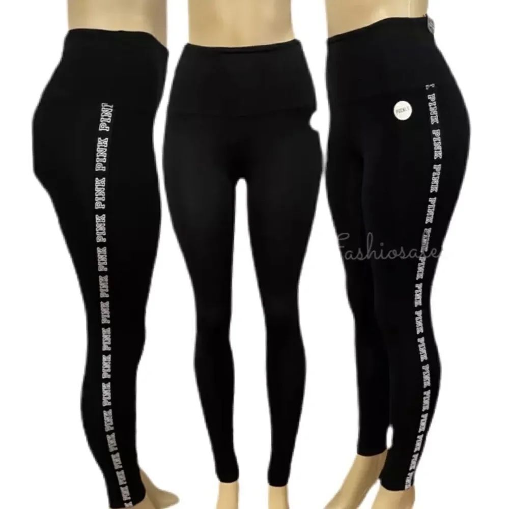 Victoria’s Secret Pink high Waist leggings Black XXlarge - Picture 2 of 5